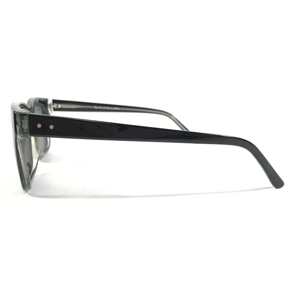 Randy Jackson Sunglasses S912 C.021 Black Clear Square Frames with Black Lenses